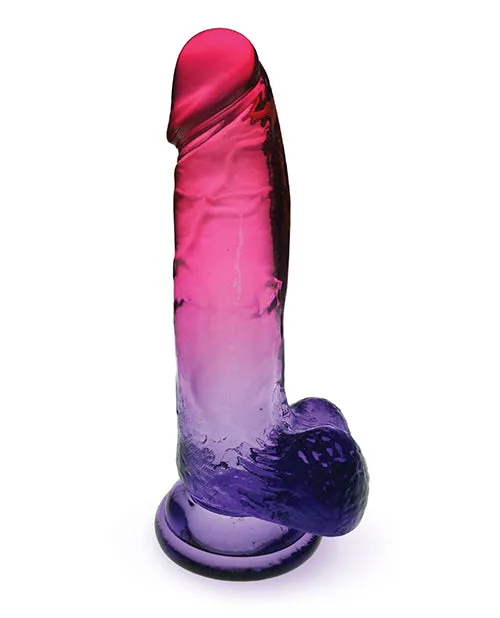 Shades Gradient Dildo 8in Pink and Plum Shades Dildos