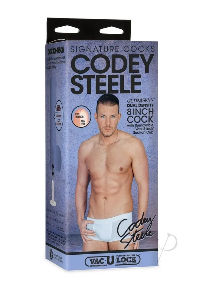 Signature Cocks Dildos Signature Cocks Ultraskyn Codey Steele Dildo with Removable Suction Cup 8in Vanilla Signature Cocks Dildos Signature Cocks Ultraskyn Codey Steele Dildo with Removable Suction Cup 8in Vanilla