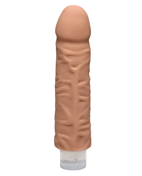 The D Shakin D Ultraskyn Vibrating Dildo 7in Caramel The D Dildos
