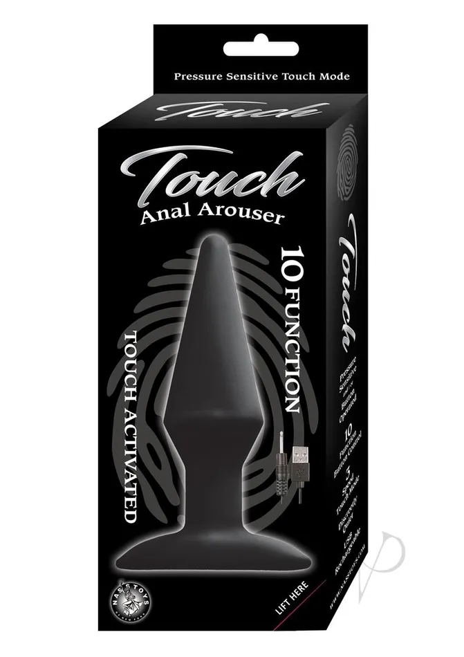 Touch Anal Arouser Rechargeable Silicone Vibrating Butt Plug Black Touch Anal Touch Anal Arouser Rechargeable Silicone Vibrating Butt Plug Black Touch Anal