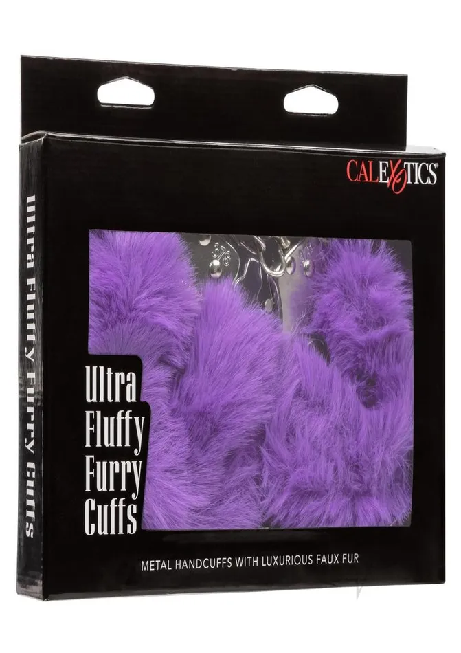 Ultra Fluffy Furry Cuffs Purple Playful Furry Vibrators