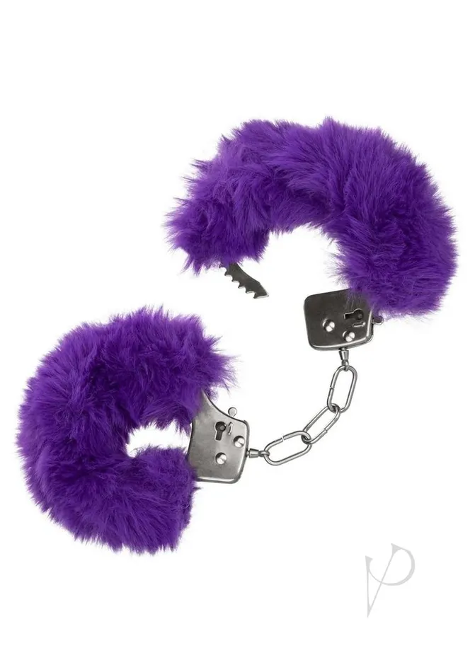 Ultra Fluffy Furry Cuffs Purple Playful Furry Vibrators