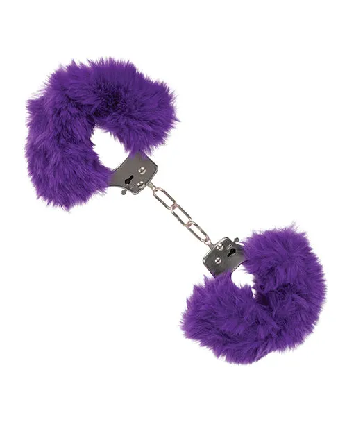 Ultra Fluffy Furry Cuffs Purple Playful Furry Vibrators