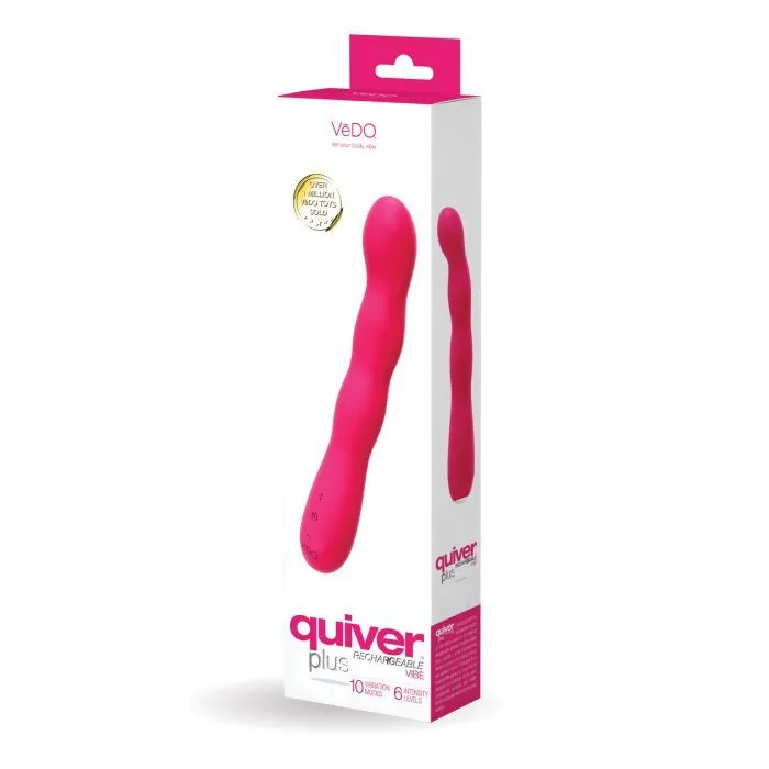 VeDO Quiver Plus Rechargeable Vibe Foxy Pink Vedo Vibrators