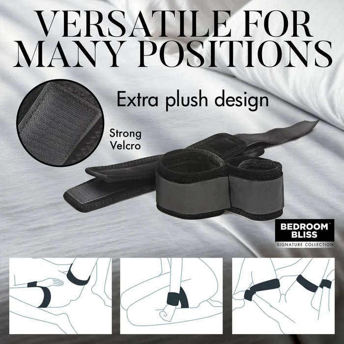 Velvet Plush Wrist to Ankle Cuffs Bedroom Bliss Couples