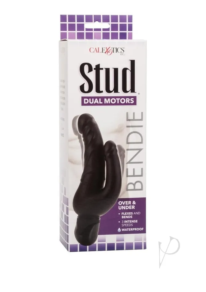 Vibrators Bendie Stud Over and Under Vibrator Black Studs