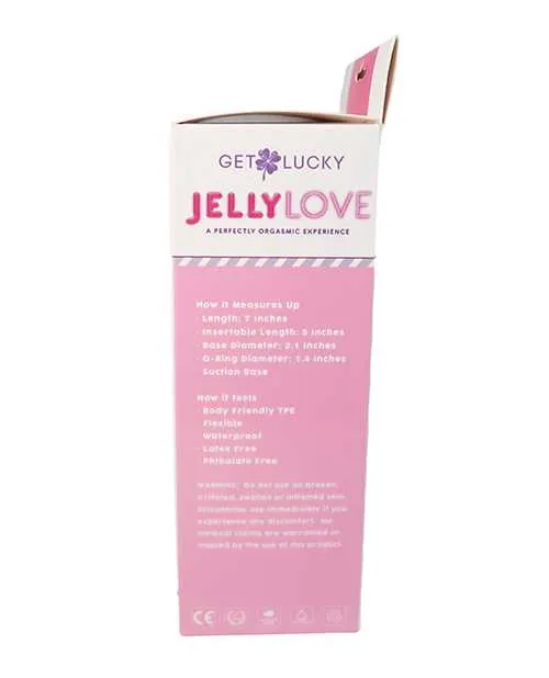 Vibrators Get Lucky Get Lucky 7 Jelly Series Jelly Love Pink