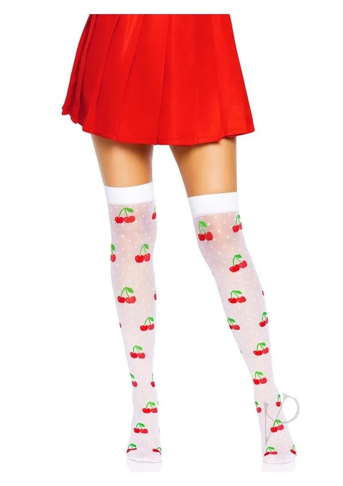 Vibrators Leg Avenue Leg Avenue Spandex Sheer Polka Dot Cherry Thigh Highs OS WhiteRed Vibrators Leg Avenue Leg Avenue Spandex Sheer Polka Dot Cherry Thigh Highs OS WhiteRed