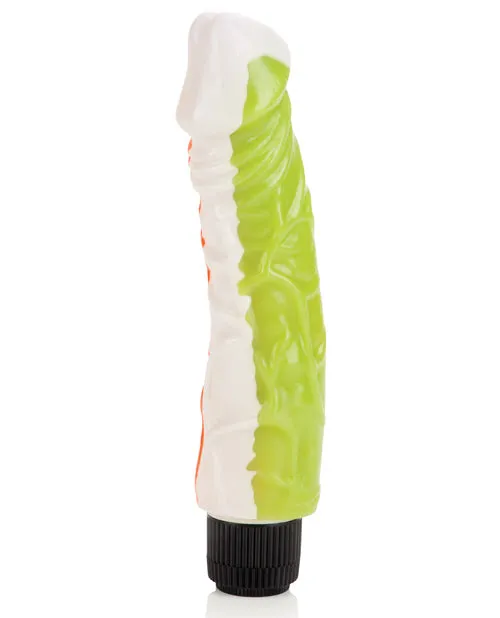 Vibrators Playful Dongs Funky Jelly Big Vibrator 8in Multicolor