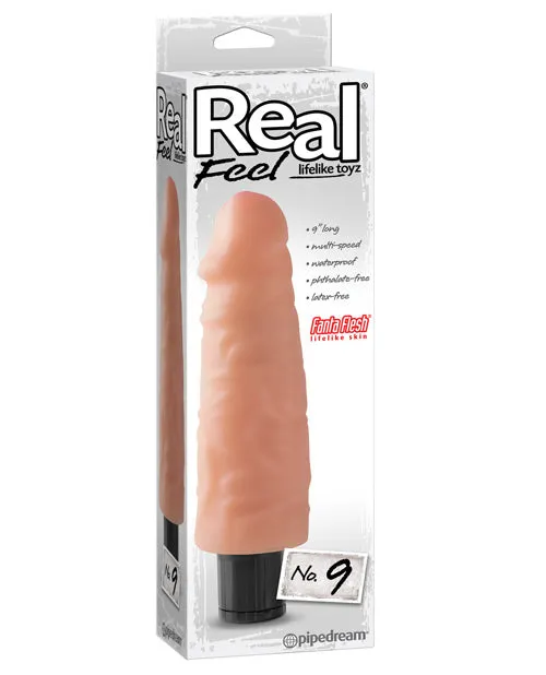 Vibrators Real Feel Lifelike Toyz No 9 Realistic Vibrating Dildo 9in Vanilla Real Feel