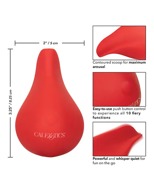 Vibrators Red Hot Glow Rechargeable Silicone Massager Red Red Hot