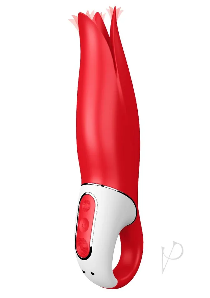 Vibrators Satisfyer Power Flower Vibrator GSpot and Clit Vibrator Red Satisfyer