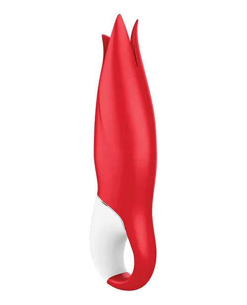 Vibrators Satisfyer Power Flower Vibrator GSpot and Clit Vibrator Red Satisfyer