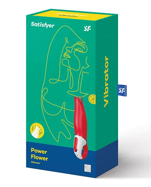 Vibrators Satisfyer Power Flower Vibrator GSpot and Clit Vibrator Red Satisfyer