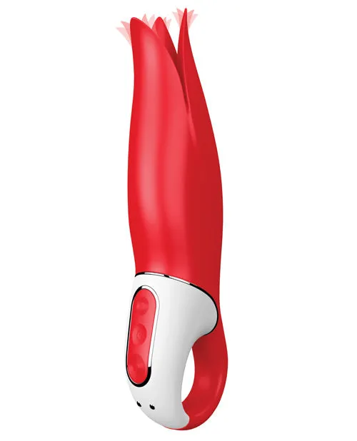Vibrators Satisfyer Power Flower Vibrator GSpot and Clit Vibrator Red Satisfyer