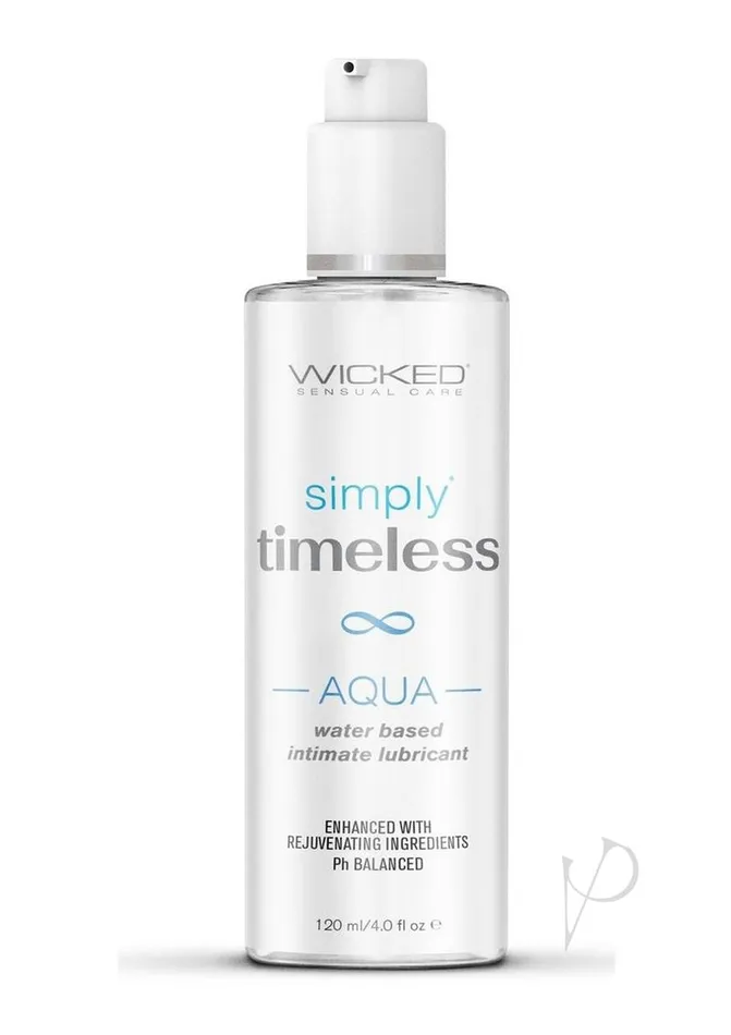 Wicked Simply Timeless Aqua Water Based Personal Lubricant 4oz Wicked Simply Lubricants Wicked Simply Timeless Aqua Water Based Personal Lubricant 4oz Wicked Simply Lubricants
