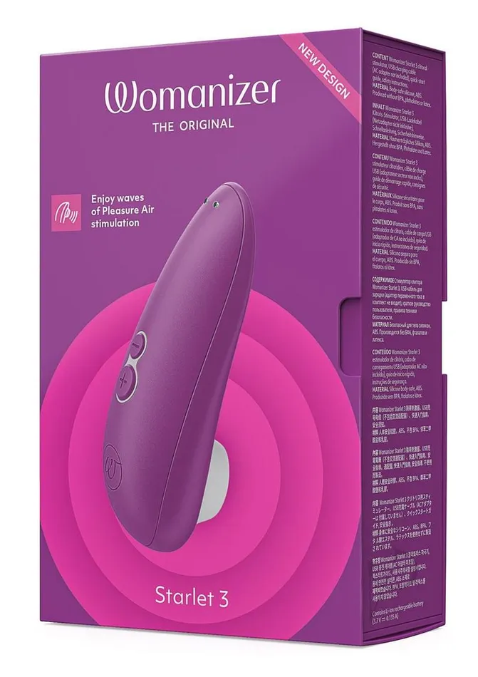 Womanizer Female Sex Toys Womanizer Starlet 3 Rechargeable Silicone Clitoral Stimulator Violet Womanizer Female Sex Toys Womanizer Starlet 3 Rechargeable Silicone Clitoral Stimulator Violet