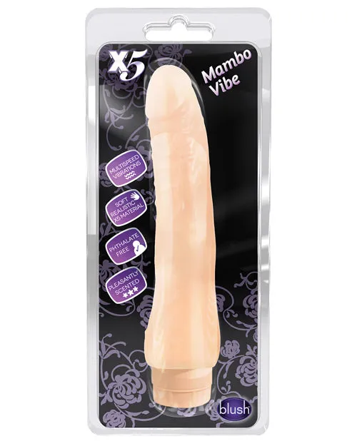 X5 Plus Mambo Vibe Vibrating Dildo 8in Vanilla X5 Plus Vibrators X5 Plus Mambo Vibe Vibrating Dildo 8in Vanilla X5 Plus Vibrators
