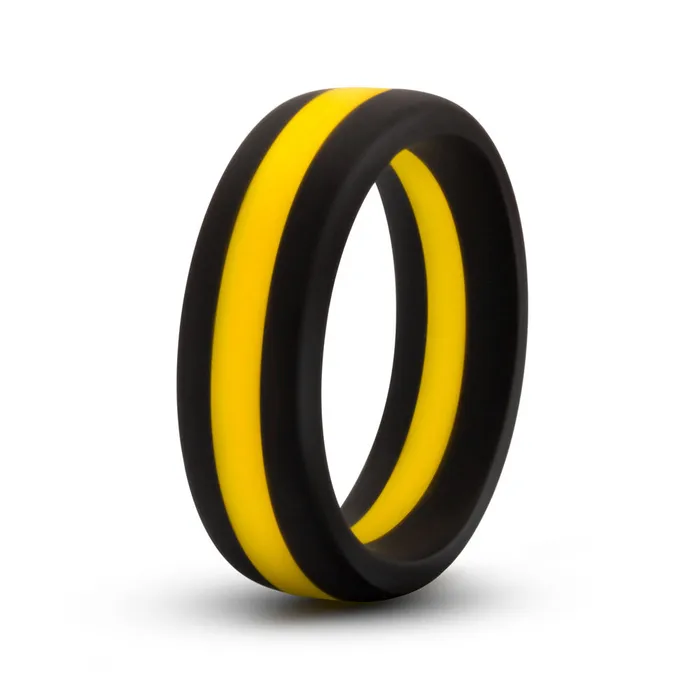 Anal Blush Performance Silicone Go Pro Cock Ring Blackgoldblack