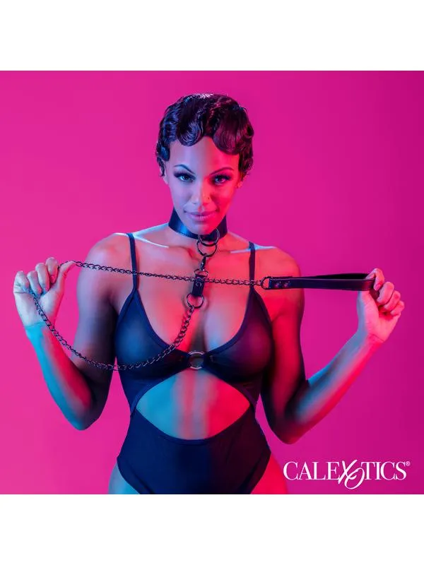 CalExotics Female Sex Toys Euphoria Collection Collar With Chain Leash