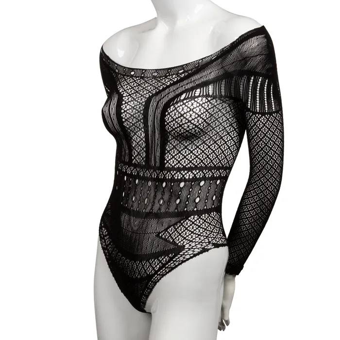 CalExotics Scandal Plus Size Off the Shoulder Body Suit Plus Size Black Plus Size CalExotics Scandal Plus Size Off the Shoulder Body Suit Plus Size Black Plus Size