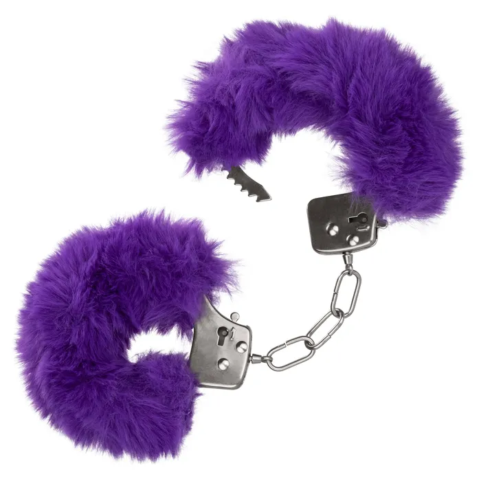 CalExotics Ultra Fluffy Furry Cuffs Purple Vibrators