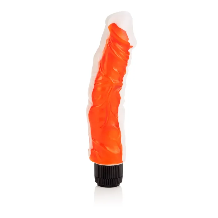 CalExotics Vibrators Funky Jelly Vibe 8 Inches Orangegreen