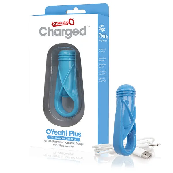 Charged Oyeah Plus Ring Single Blue Screaming O Vibrators