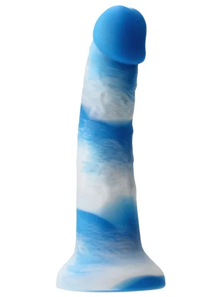 Colours Pleasures Yum Yum 7 in Dildo Blue NS Novelties Dildos