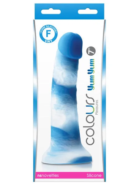 Colours Pleasures Yum Yum 7 in Dildo Blue NS Novelties Dildos Colours Pleasures Yum Yum 7 in Dildo Blue NS Novelties Dildos