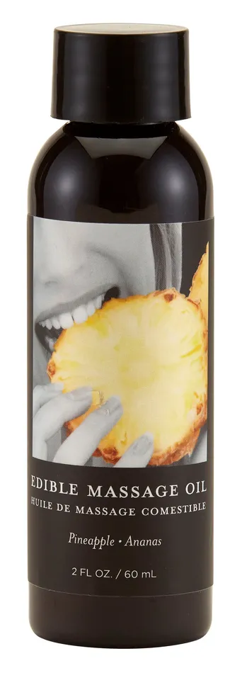 Couples Earthly Body Edible Massage Oil Pineapple 2 Fl Oz