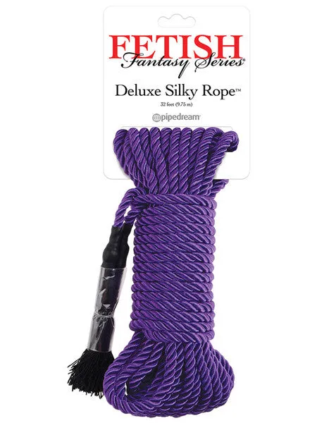 Couples Pipedream Products Fetish Fantasy Series Deluxe Silk Rope Purple