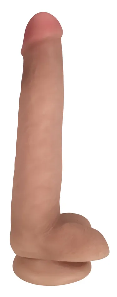 Dildos Curve Toys Easy Riders 8 Inch Slim Dong With Balls Vanilla