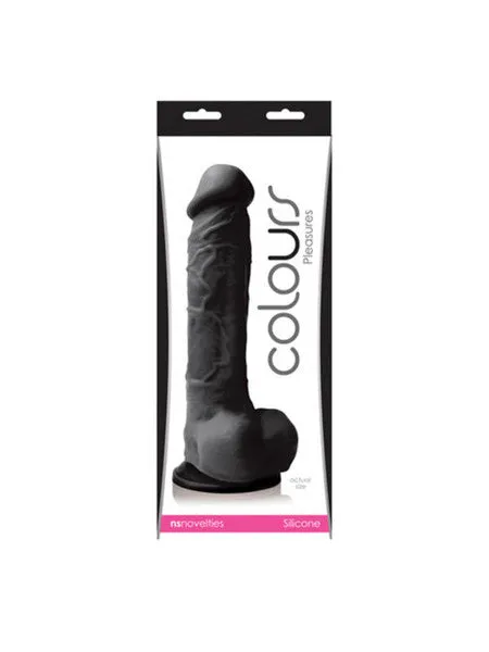 Dildos NS Novelties Colours Pleasure 8in Dildo Black