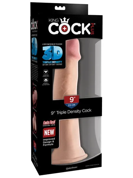Dildos Pipedream Products King Cock Plus 9 inTriple Density Cock