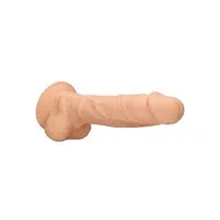 Dildos Real Rock Silicone Dual Density Dildo With Balls 9 Inch