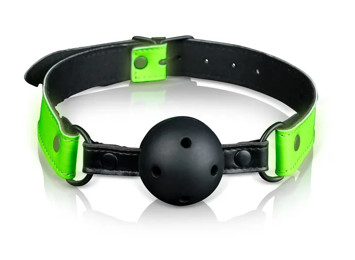Dildos Shots Ouch Breathable Ball Gag Glow in the Dark