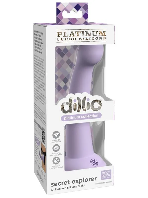 Dillio Platinum Secret Explorer 6 in Purple Pipedream Products Dildos Dillio Platinum Secret Explorer 6 in Purple Pipedream Products Dildos