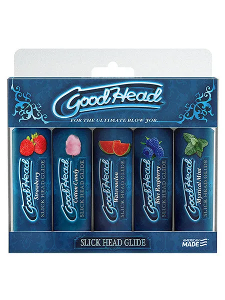 Doc Johnson Enhancers GoodHead Slick Head Glide 5 Pack 1 fl oz