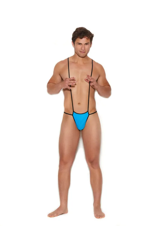 Elegant Moments Mens Suspender Pouch One Size Blue Vibrators