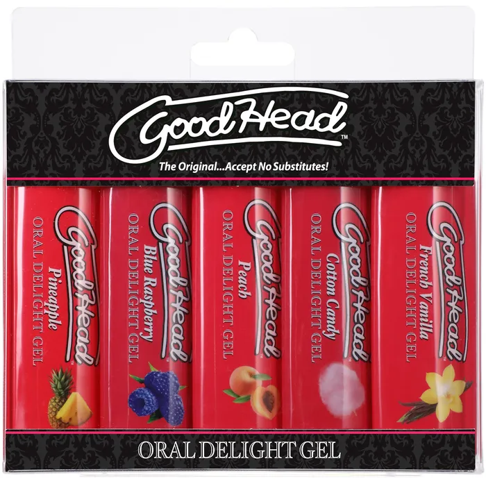 Enhancers Goodhead Oral Delight Gel 5 Pack 1 Oz Doc Johnson