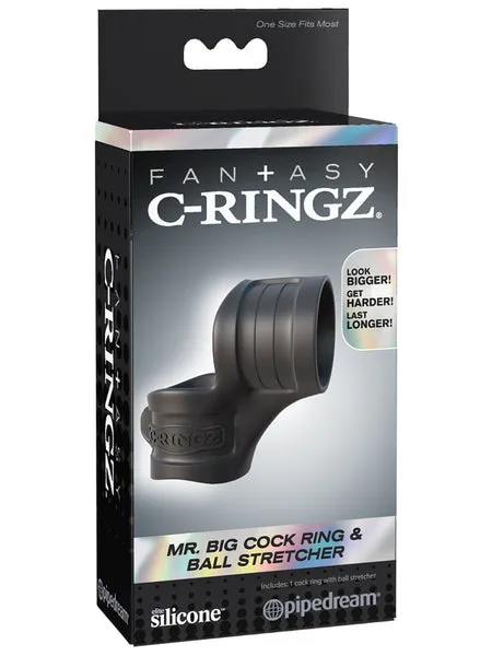 Fantasy CRingz Mr Big Cock Ring And Ball Stretcher Pipedream Products Male Sex Toys Fantasy CRingz Mr Big Cock Ring And Ball Stretcher Pipedream Products Male Sex Toys