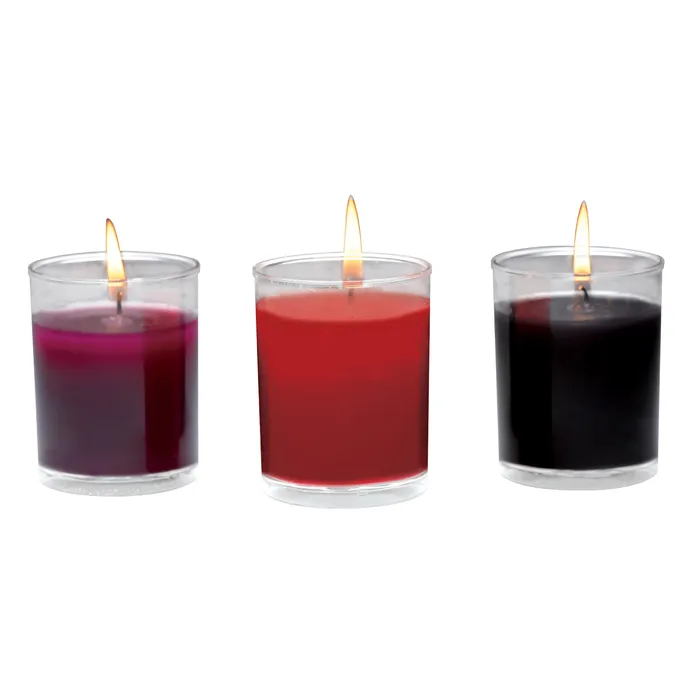 Flame Drippers Candle Set Designed for Wax Play XR Brands Master Series Anal Flame Drippers Candle Set Designed for Wax Play XR Brands Master Series Anal