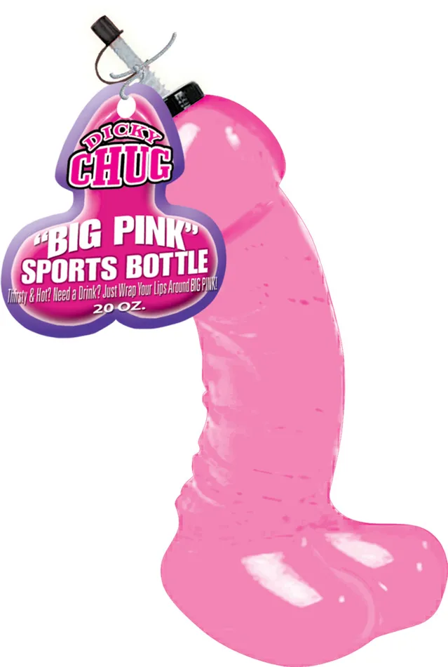 Hott Products Vibrators Dicky Chug Sports Bottle Big Pink