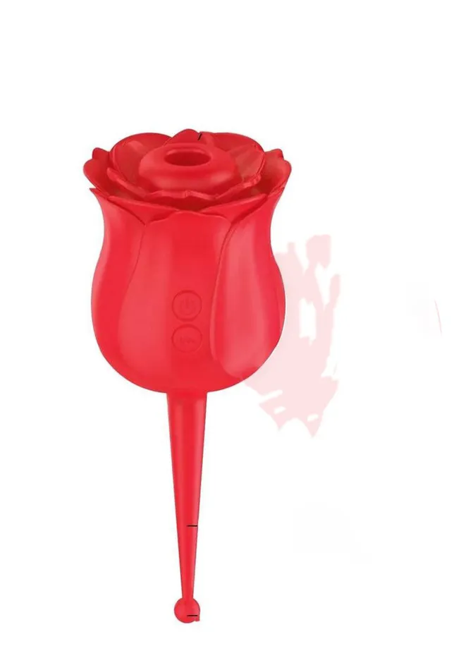 Icon Brands Vibrators Wild Rose Le Point Suctionstim Red