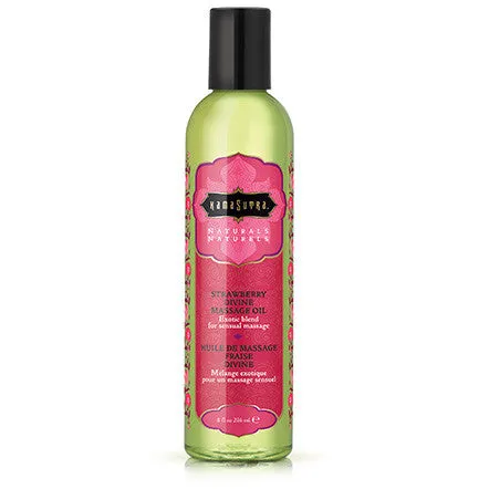Kama Sutra Naturals Massage Oil Strawberry Divine 8 Fl Oz Couples