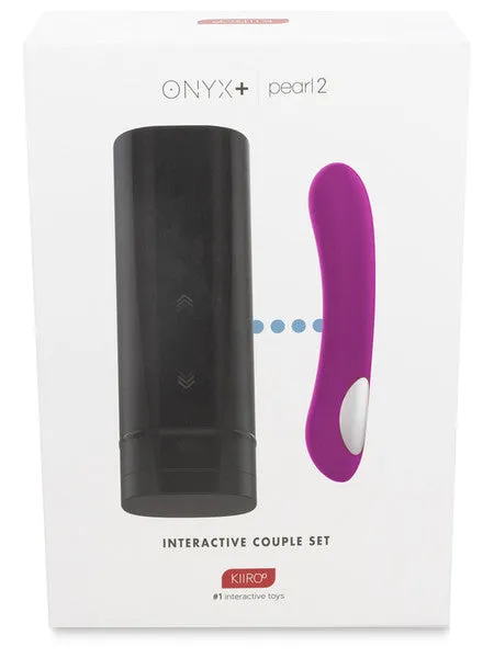 Kiiroo Vibrators Onyx and Pearl2 Couple Set Purple