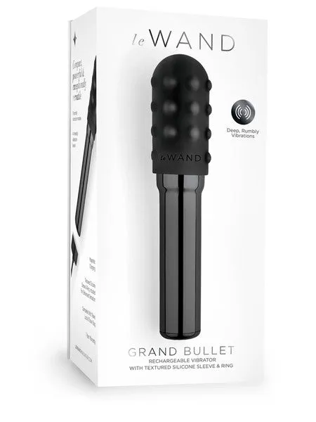 Le Wand Vibrators Le Wand Chrome Grand Bullet Black