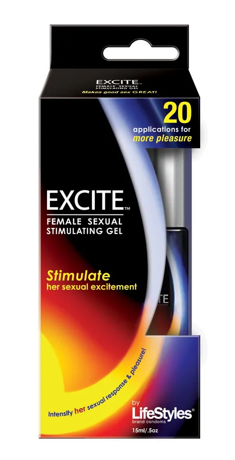 Lifestyles Excite Female Sexual Stimulating Gel 15 ml 05 Oz Lifestyle Condoms Enhancers Lifestyles Excite Female Sexual Stimulating Gel 15 ml 05 Oz Lifestyle Condoms Enhancers