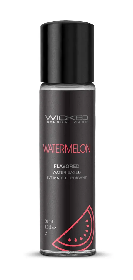 Lubricants Wicked Sensual Care Aqua Watermelon Flavored Water Based Intimate Lubricant 1 Fl Oz